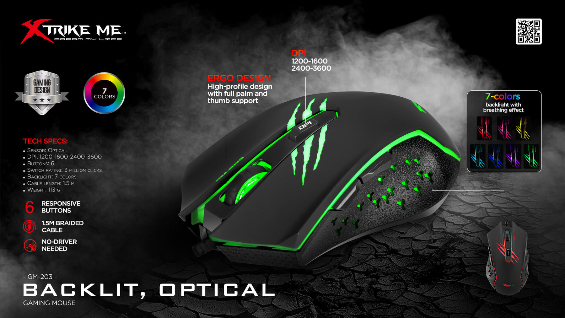 Xtrikeme GM203BK Gaming Mouse Price in Bangladesh Tech Land BD